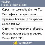 My Wishlist - yuklaia