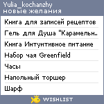 My Wishlist - yulia_kochanzhy