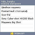 My Wishlist - yulia_kuripka