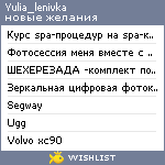 My Wishlist - yulia_lenivka