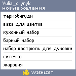 My Wishlist - yulia_oliynyk