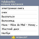 My Wishlist - yulialisechko