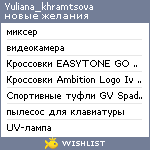 My Wishlist - yuliana_khramtsova