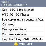 My Wishlist - yulich