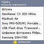 My Wishlist - yulivkv