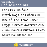 My Wishlist - yuliyabro