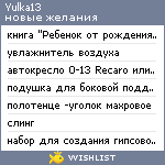 My Wishlist - yulka13