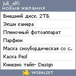 My Wishlist - yulyakli