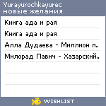 My Wishlist - yurayurochkayurec