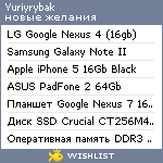 My Wishlist - yuriyrybak