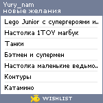 My Wishlist - yury_nam