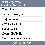 My Wishlist - yuskajuska