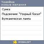 My Wishlist - yuvenilnoe