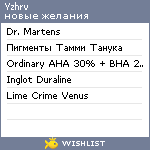 My Wishlist - yzhrv