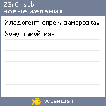 My Wishlist - z3r0_spb