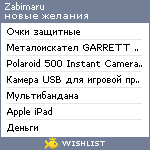 My Wishlist - zabimaru