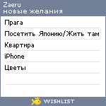 My Wishlist - zaeru