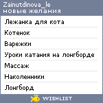 My Wishlist - zainutdinova_le