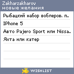 My Wishlist - zakharzakharov