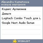 My Wishlist - zanna_zaraza