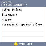 My Wishlist - zarazza