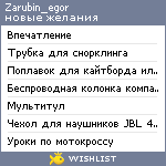 My Wishlist - zarubin_egor