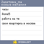 My Wishlist - zasurtseva_ma