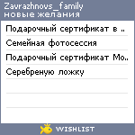 My Wishlist - zavrazhnovs_family