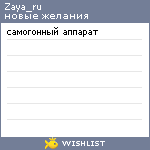 My Wishlist - zaya_ru