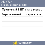 My Wishlist - zbuffer