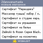 My Wishlist - zdanovanastasiia