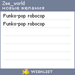 My Wishlist - zee_world