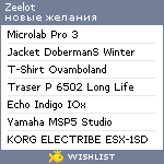 My Wishlist - zeelot