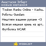 My Wishlist - zerstoren_akira