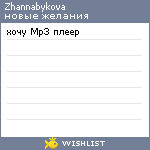 My Wishlist - zhannabykova