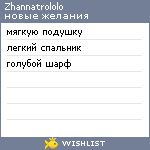 My Wishlist - zhannatrololo