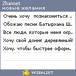 My Wishlist - zhannet