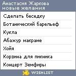 My Wishlist - zharkova_a
