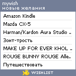 My Wishlist - zhetvina