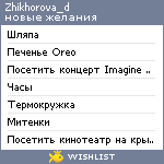 My Wishlist - zhikhorova_d