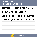 My Wishlist - zhmkris2008