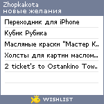 My Wishlist - zhopkakota