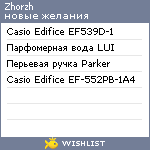 My Wishlist - zhorzh