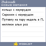 My Wishlist - zhukovadk