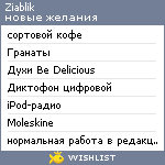 My Wishlist - ziablik