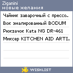 My Wishlist - ziganini