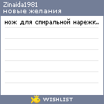 My Wishlist - zinaida1981