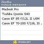 My Wishlist - zino4ka