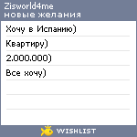 My Wishlist - zisworld4me