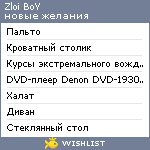 My Wishlist - zloiboy